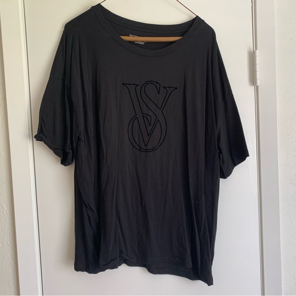 Victoria's Secret Black Oversized Tee